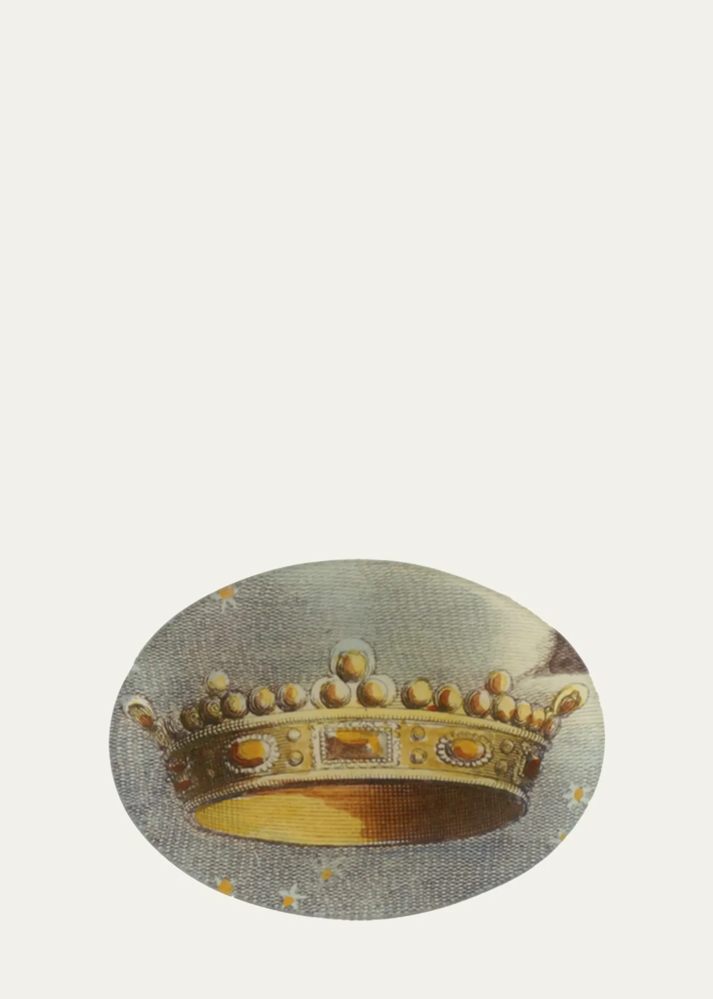 John DerianCrown Decorative Oval Tray