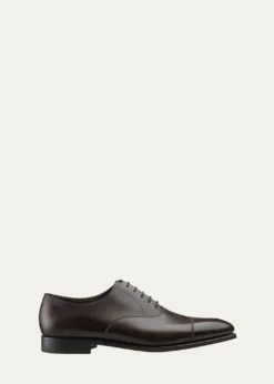John LobbMen's City II Cap Toe Leather Oxfords