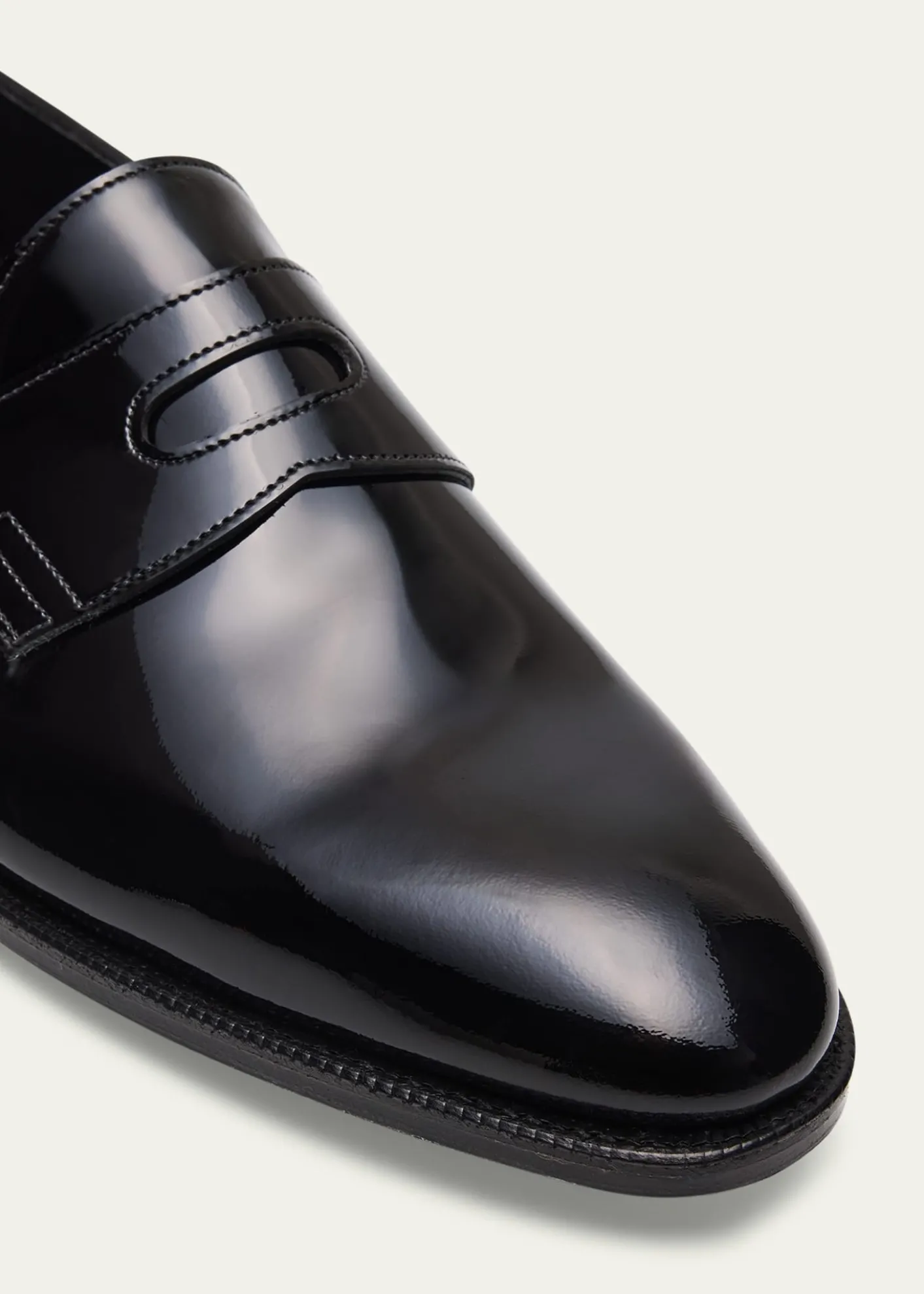 John LobbMen's Jamie Patent Leather Penny Loafers