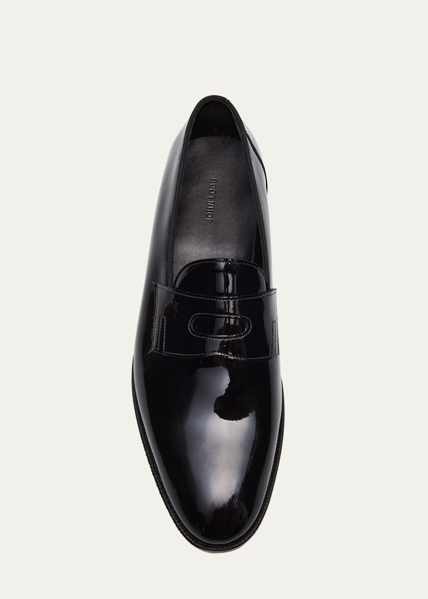 John LobbMen's Jamie Patent Leather Penny Loafers