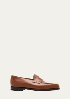 John LobbMen's Lopez Leather-Sole Penny Loafers