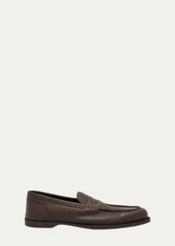 John LobbMen's Pace Grained Leather Penny Loafers