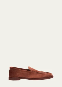 John LobbMen's Pace Suede Penny Loafers