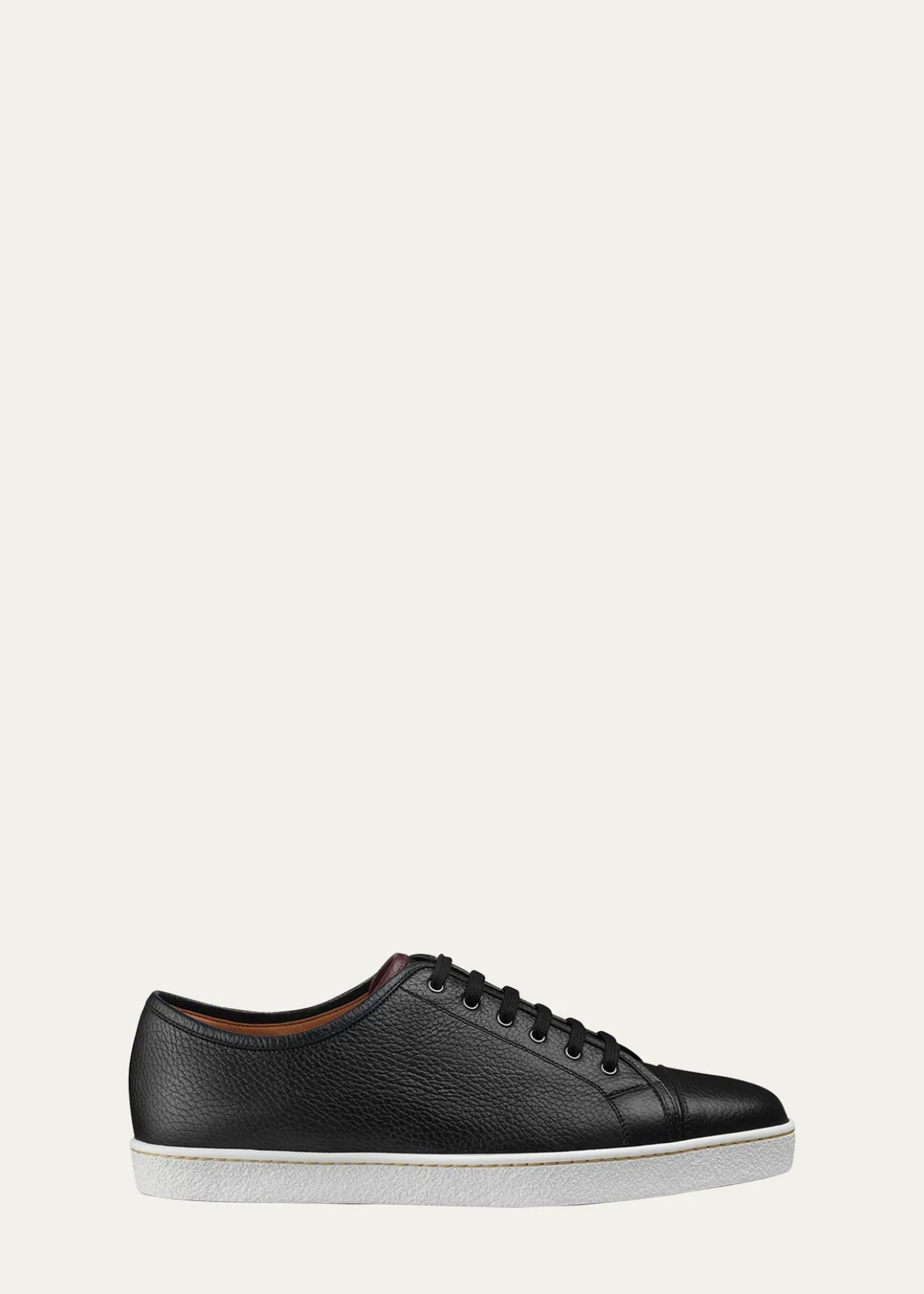 John LobbMen's Textured Leather Low-Top Sneakers