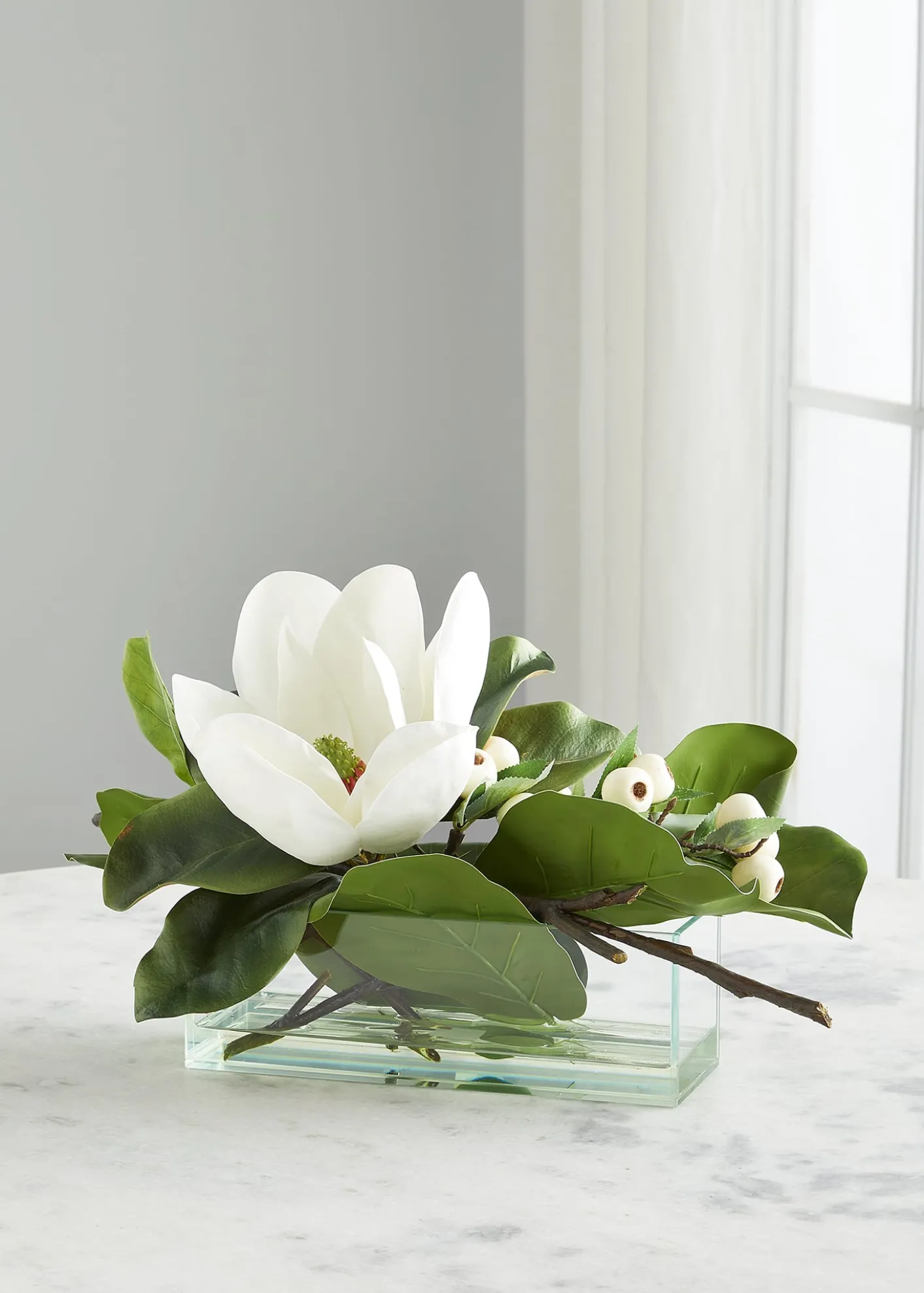 John-Richard CollectionFigs and Magnolia Faux-Floral Arrangement