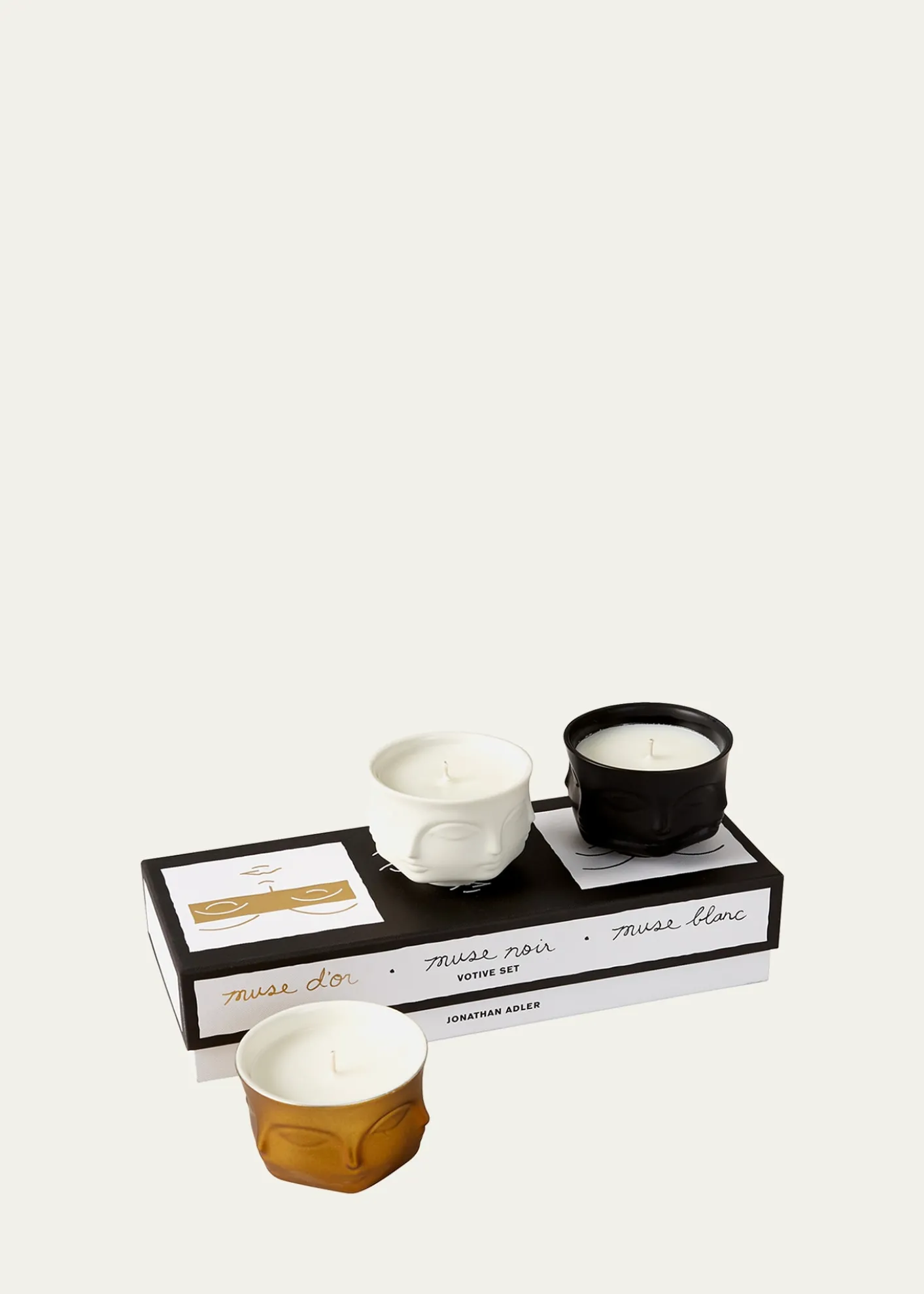 Jonathan AdlerMuse Votive Candle, Set of 3