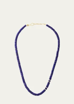Jorge AdelerMen's Lapis Lazuli Beaded Necklace