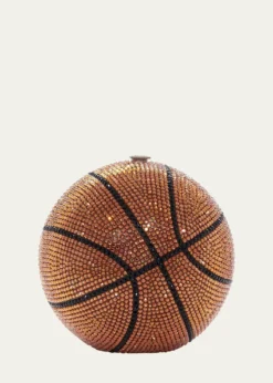 Judith Leiber CoutureBasketball Crystal Sphere Clutch Bag
