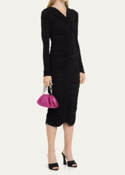 Judith Leiber CoutureGemma Pleated Crystal Clutch Bag