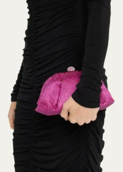 Judith Leiber CoutureGemma Pleated Crystal Clutch Bag