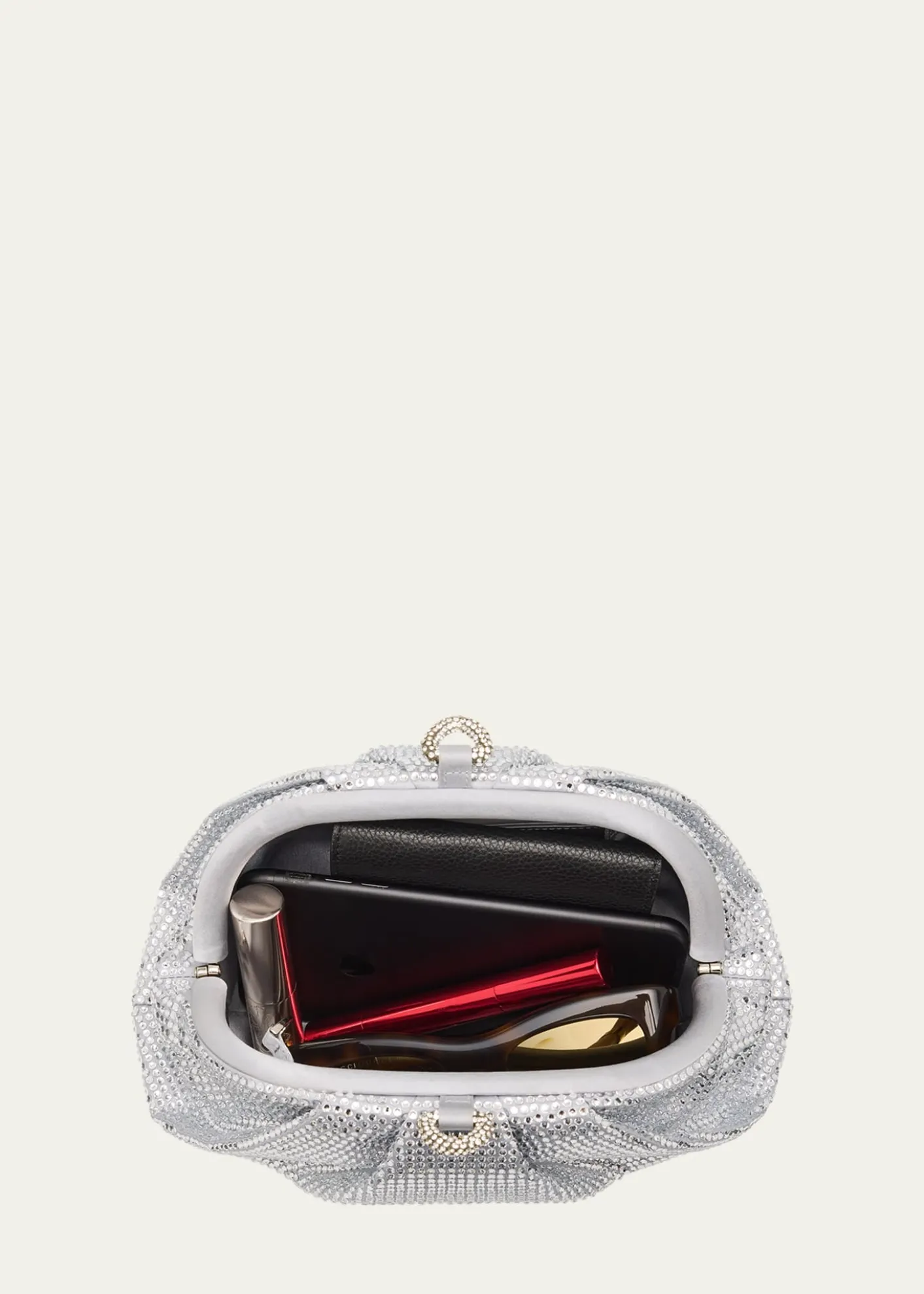 Judith Leiber CoutureGemma Pleated Crystal Clutch Bag