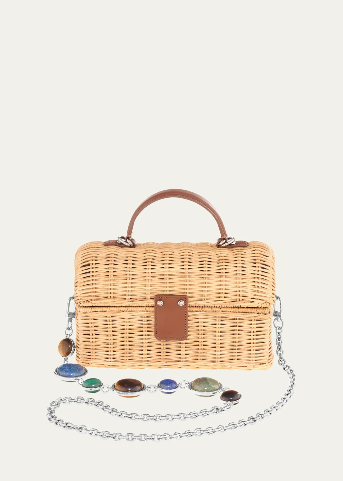 Judith Leiber CoutureIsla Rattan Basket Top-Handle Bag