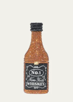Judith Leiber CoutureMini New York Whiskey Crystal Pillbox