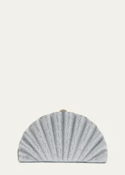 Judith Leiber CoutureOrigami Crystal Fan Clutch Bag