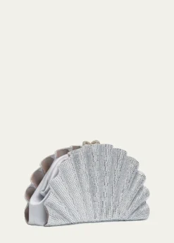 Judith Leiber CoutureOrigami Crystal Fan Clutch Bag