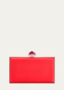 Judith Leiber CoutureSkylar Crystal-Edge Satin Clutch Bag