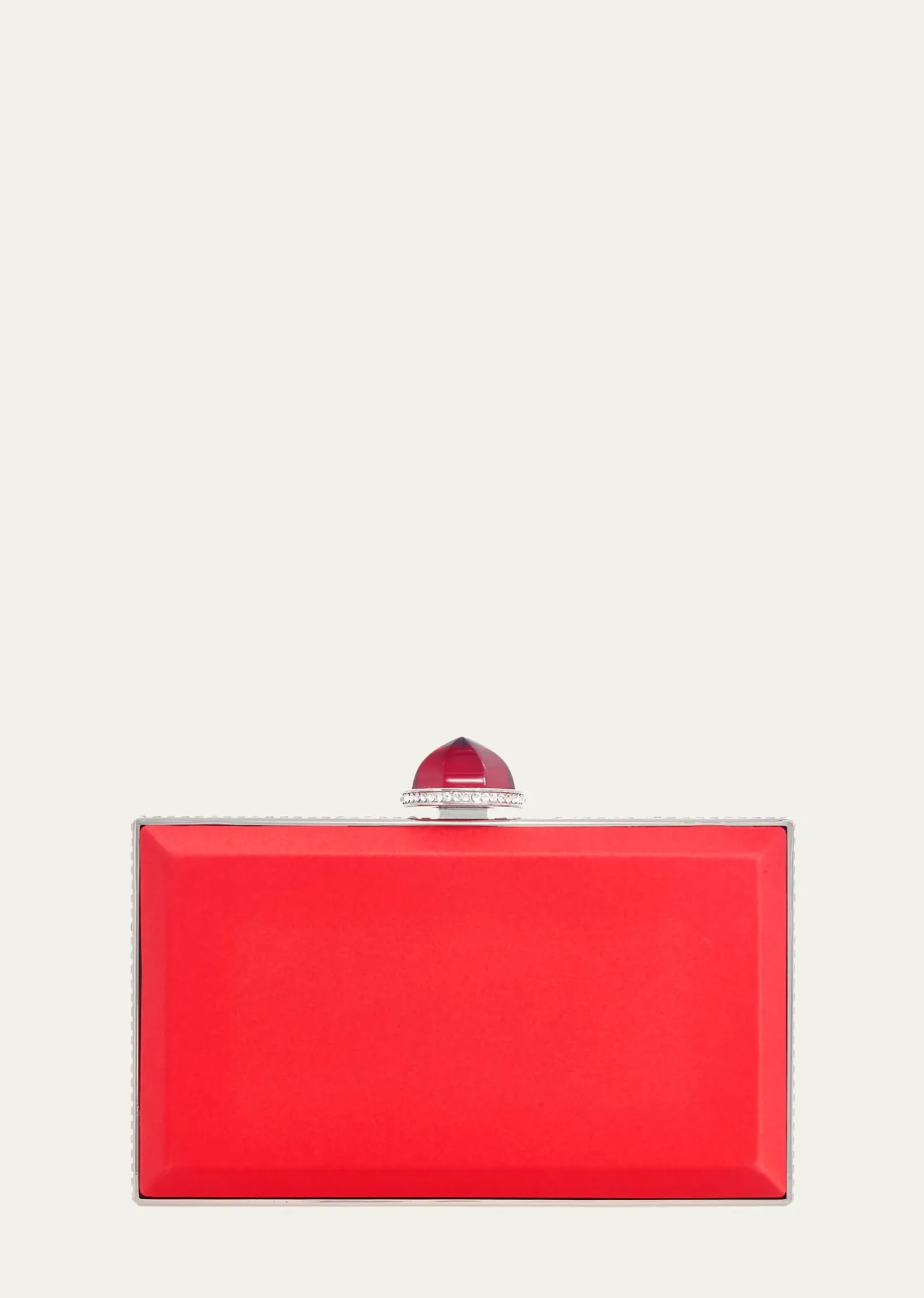 Judith Leiber CoutureSkylar Crystal-Edge Satin Clutch Bag