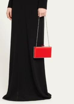 Judith Leiber CoutureSkylar Crystal-Edge Satin Clutch Bag
