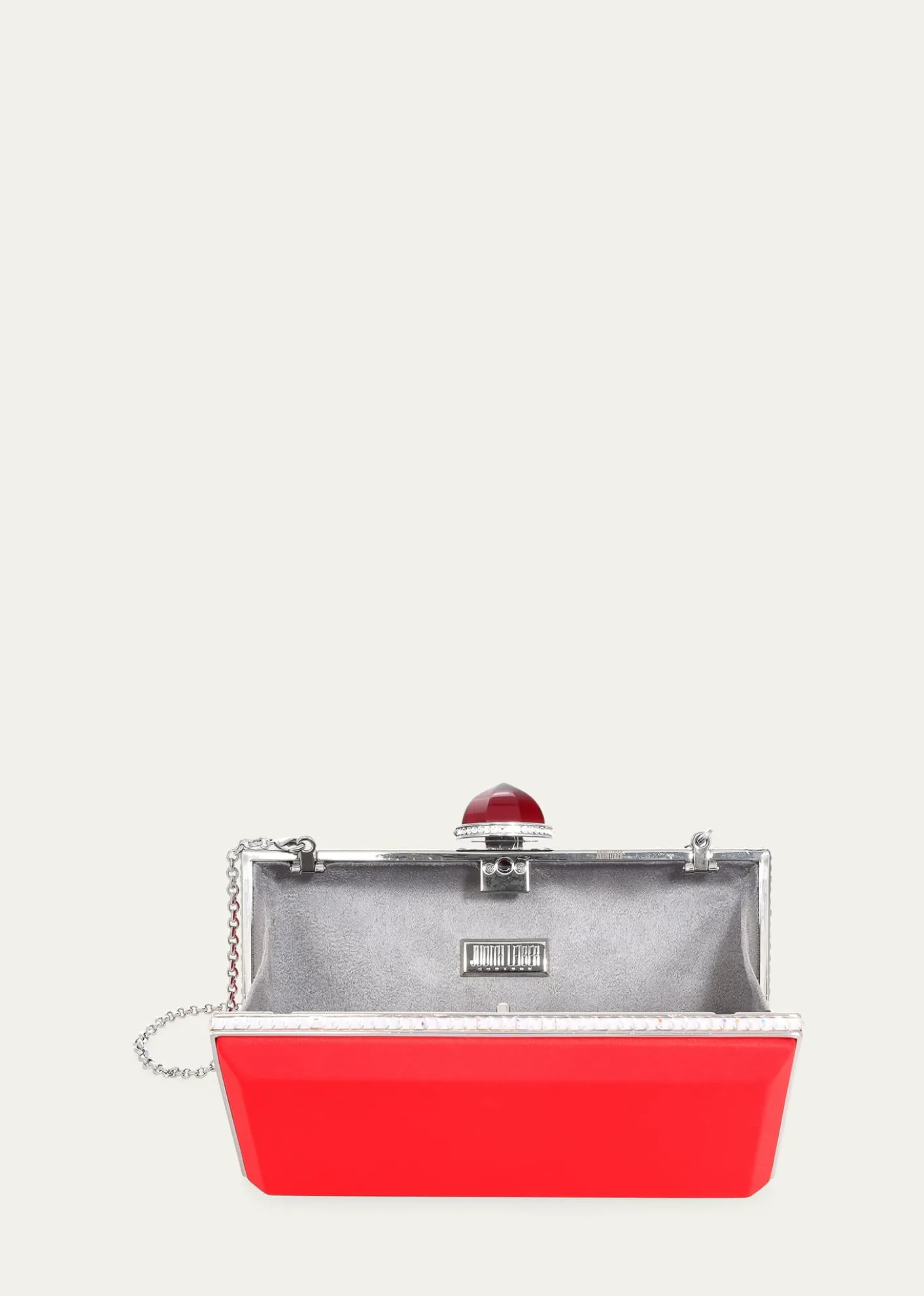 Judith Leiber CoutureSkylar Crystal-Edge Satin Clutch Bag