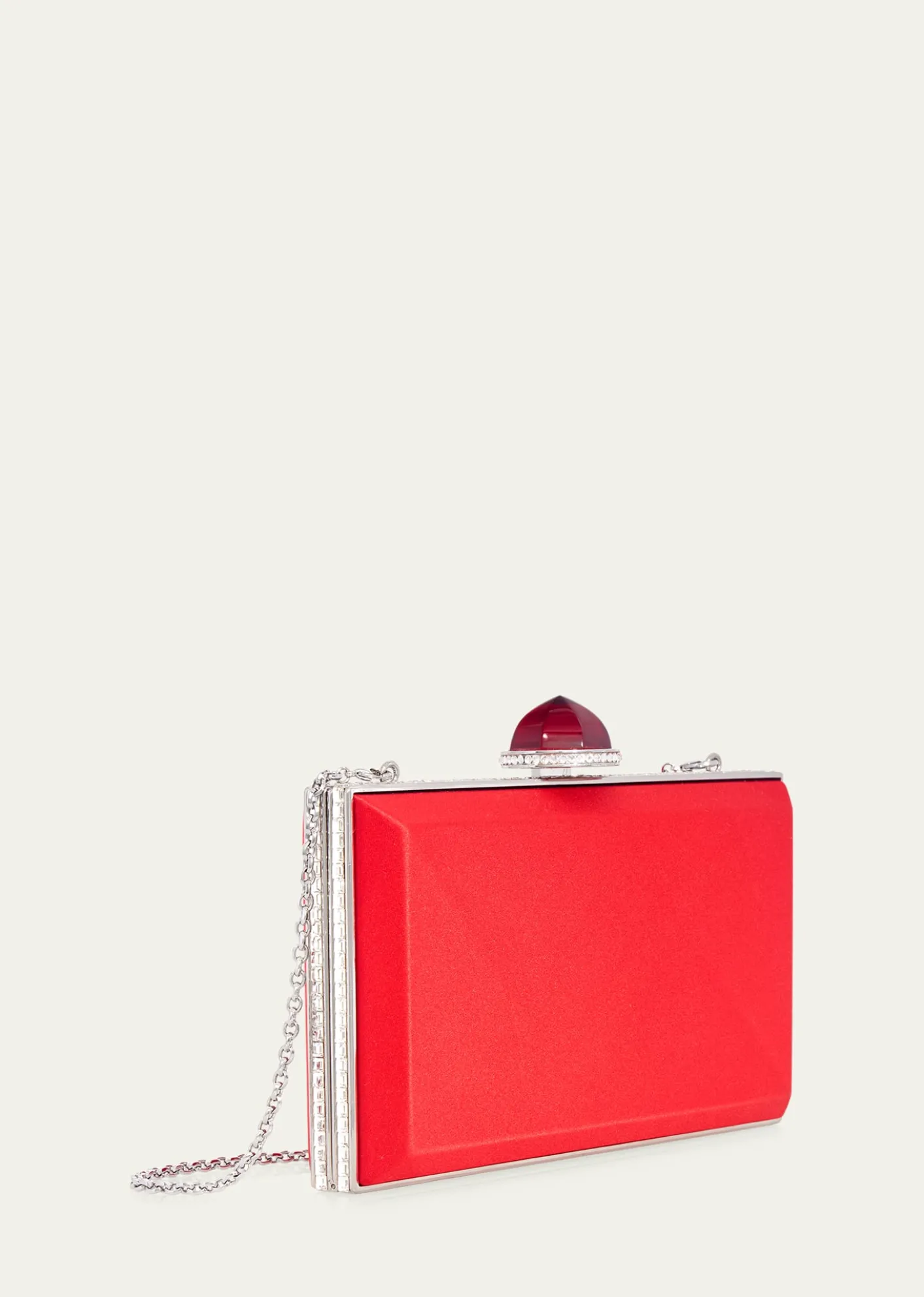 Judith Leiber CoutureSkylar Crystal-Edge Satin Clutch Bag
