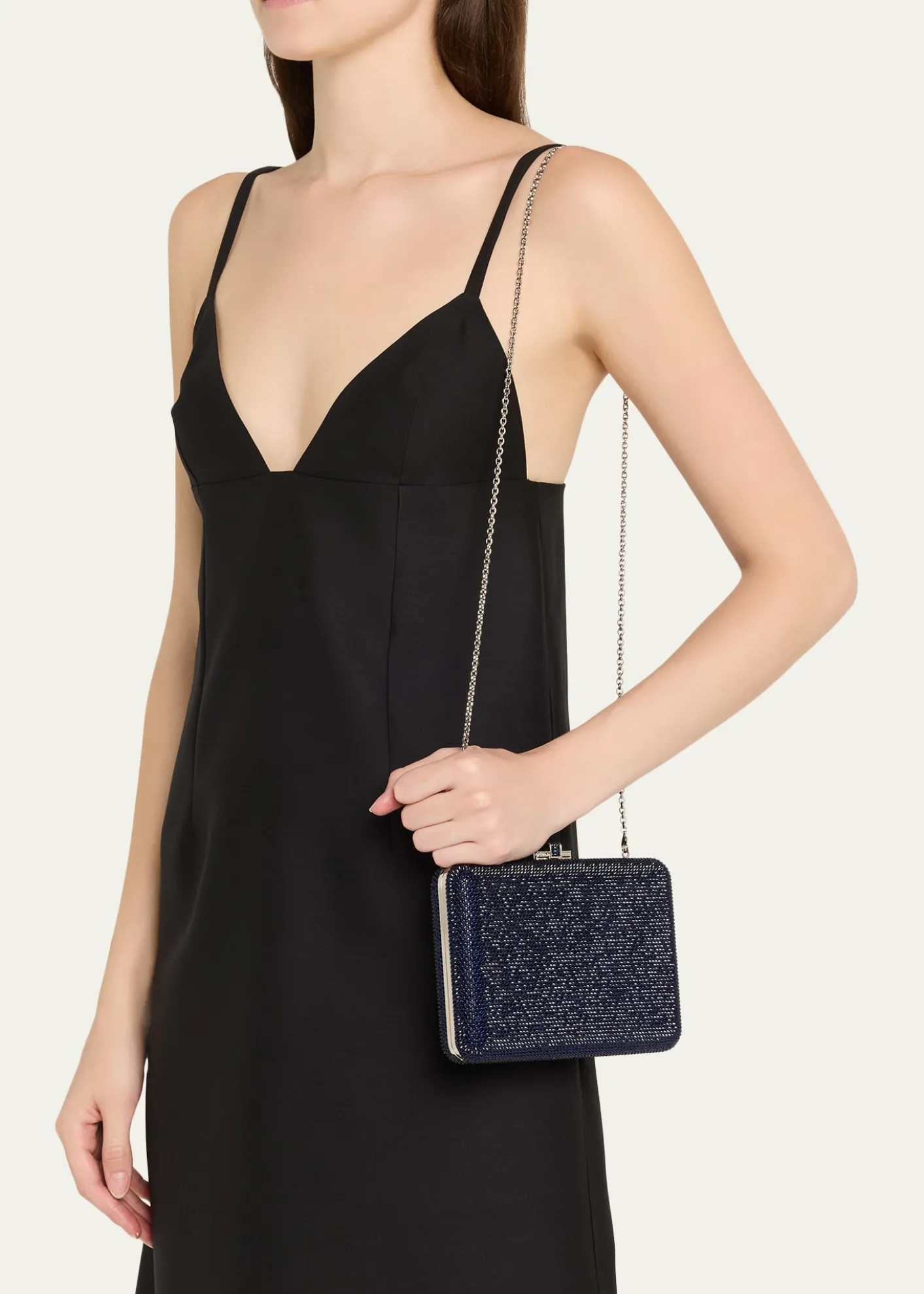 Judith Leiber CoutureSlim Slide Crystal Evening Clutch Bag
