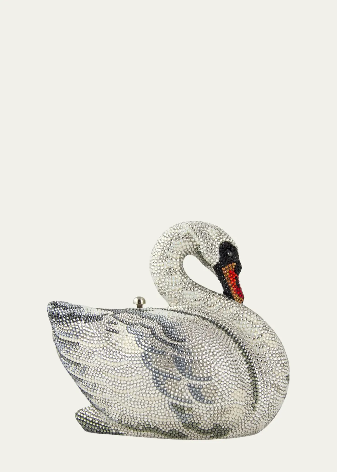 Judith Leiber CoutureSwan Crystal Minaudiere