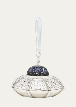 Judith Leiber CoutureUFO Orbiter Clutch Bag With Removable Wristlet Strap