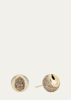 JV INSARDIChampagne Diamond Solar Stud Earrings