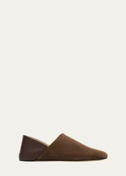 JW AndersonBabouche Collapsible-Heel Mixed Leather Flats