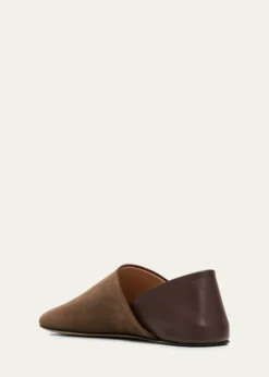 JW AndersonBabouche Collapsible-Heel Mixed Leather Flats