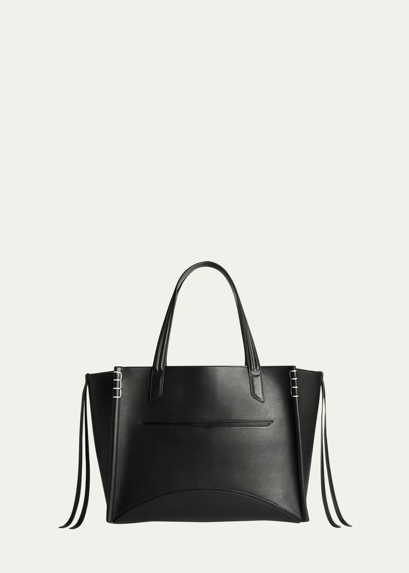 JW AndersonLoafer Cabas Stitched Smooth Leather Tote Bag