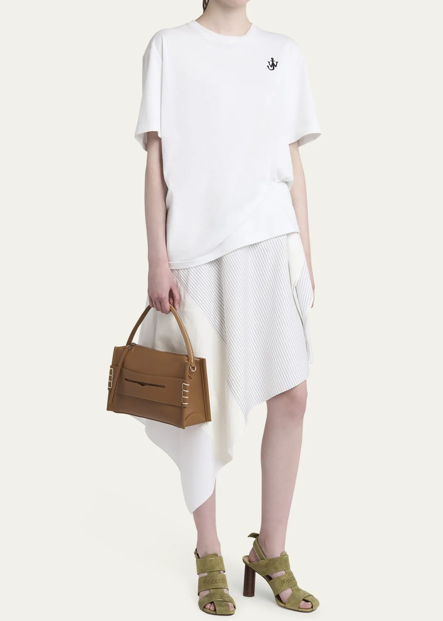 JW AndersonPenny Loafer Leather Top-Handle Bag
