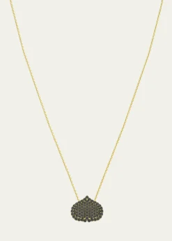 KAMALEye Adore Black Diamond Pave Pendant Necklace, 15mm