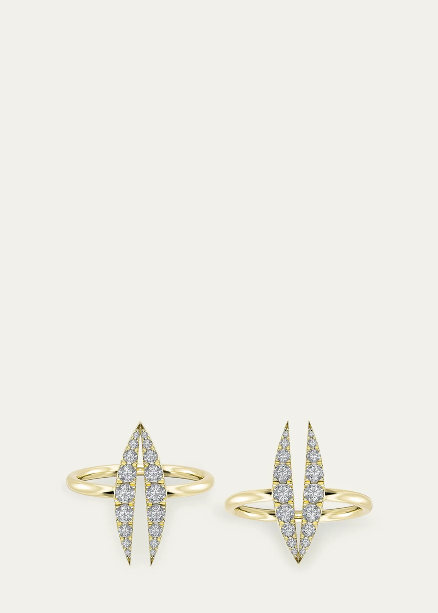 KAMALLotus Bloom Trio Rings, Set of 3