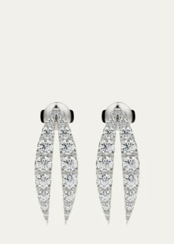 KAMALLotus Diamond Drop Earrings