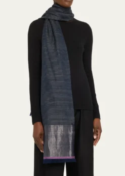 Kashmir LoomStria Diamond Weave Cashmere Stole