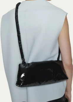 KasslKnot Padded Oil-Coated Shoulder Bag