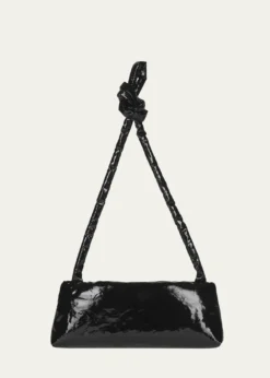 KasslKnot Padded Oil-Coated Shoulder Bag