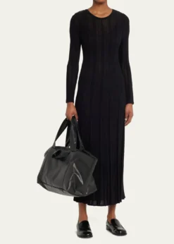 KasslKnot Padded Oil-Coated Shoulder Bag