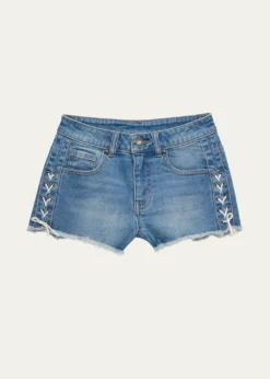 KatieJ NYCGirl's Berlin Tween Denim Shorts, Size S-XL