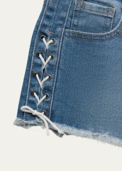 KatieJ NYCGirl's Berlin Tween Denim Shorts, Size S-XL