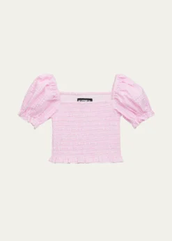 KatieJ NYCGirl's Marlee Smocked Top, Size S-XL