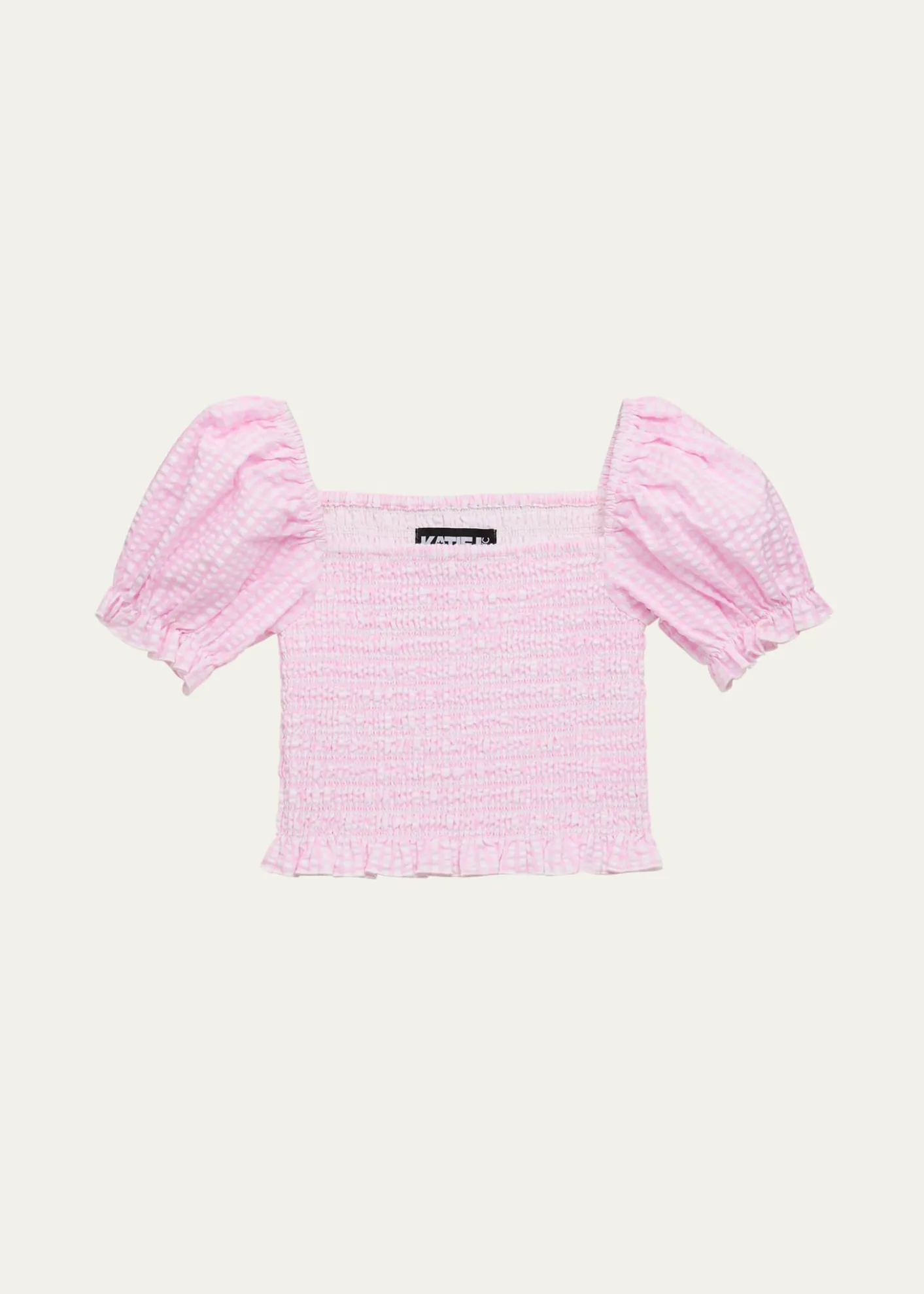 KatieJ NYCGirl's Marlee Smocked Top, Size S-XL