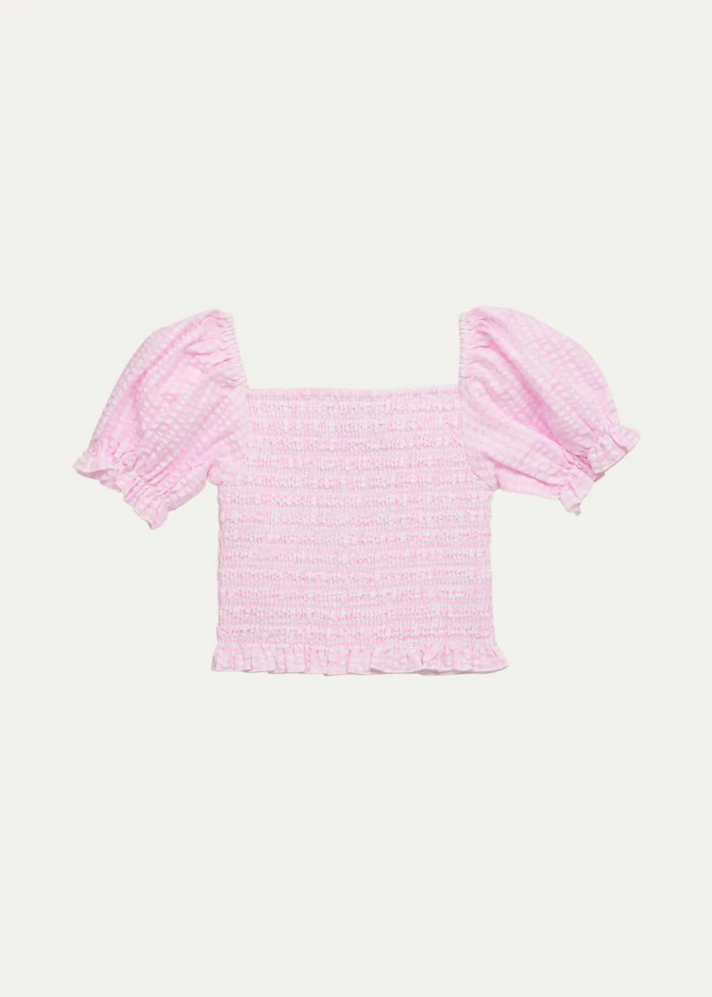 KatieJ NYCGirl's Marlee Smocked Top, Size S-XL