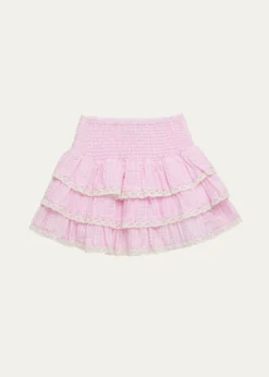 KatieJ NYCGirl's Melody Lace Ruffle Skirt, Size S-XL