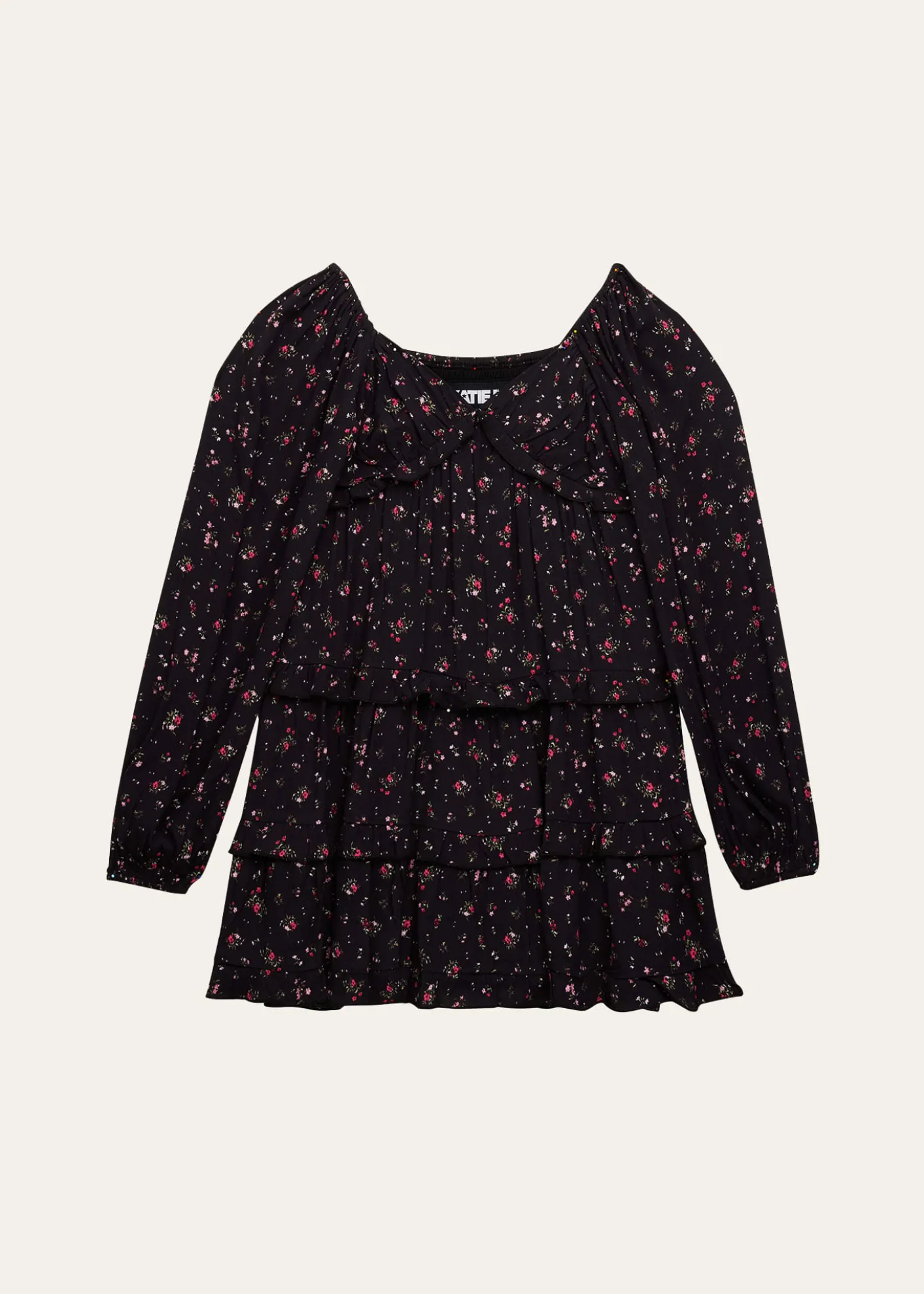 KatieJ NYCGirl's Tween Annalise Tiered Floral-Print Dress, Size S-XL