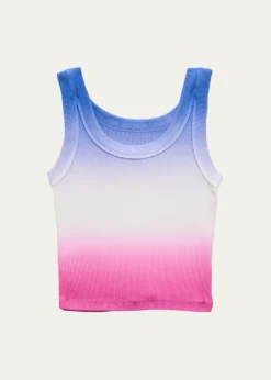 KatieJ NYCGirl's Tween Longer Ribbed Cropped Tank Top, Size S-XL