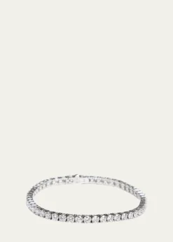 Kendall Row14K White Gold Lab Grown Diamond Tennis Bracelet, 7"L, 7.00tcw