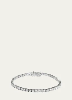 Kendall Row14K White Gold Lab Grown Diamond Tennis Bracelet, 7"L, 5.00tcw
