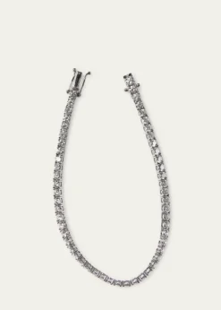 Kendall Row14K White Gold Lab Grown Diamond Tennis Bracelet, 7